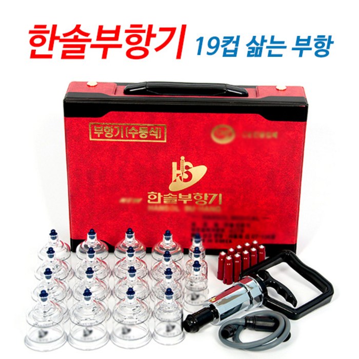 한솔부항기 고급형 19컵+사혈기+란셋100P세트 삶는부항 열탕소독 부항기, 단품, 단품 대표 이미지 - 채혈침 추천