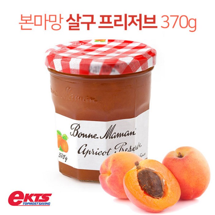 본마망 살구 프리저브 370g, 1개 대표 이미지 - 프리저브 잼 추천