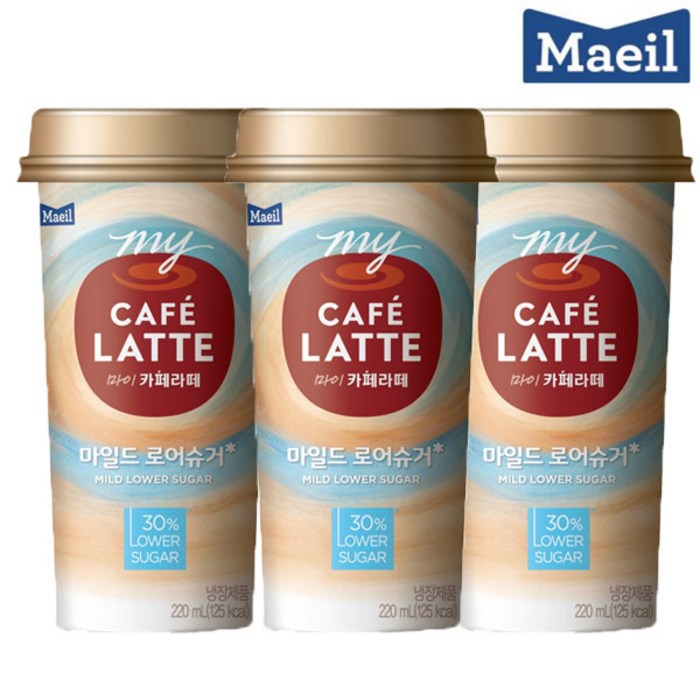 마이카페라떼 MI026)마이카페라떼(로슈거)220mlx20컵, 20개입, 220ml 대표 이미지 - 카페라떼 추천