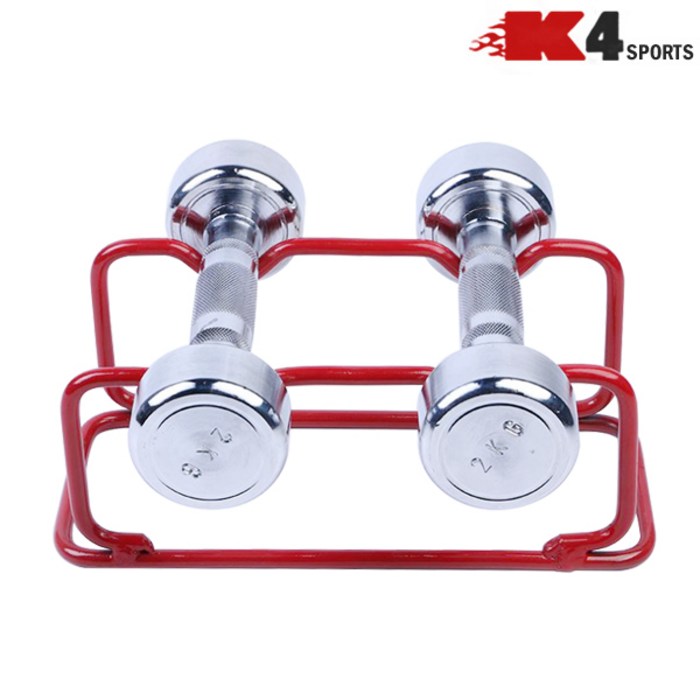 K4스포츠아몸디 K4-42 아령진열대 덤벨보관대, 레드, 1개 대표 이미지 - 덤벨 거치대 추천