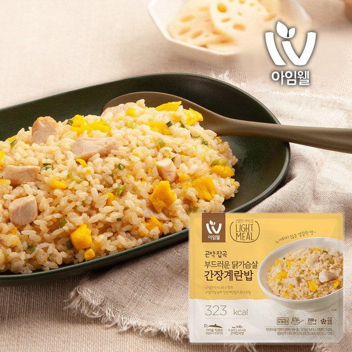 아임웰 부드러운 닭가슴살 간장계란밥, 200g, 12팩 대표 이미지 - 간장계란밥 추천