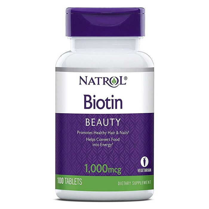 나트롤 비오틴 1000mcg 타블렛, 100개입, 1개 대표 이미지 - 비오틴 추천