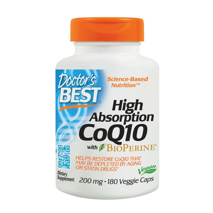 Doctor's Best 고흡수 CoQ10 200mg 베지 캡, 180개입, 1개 대표 이미지 - 코엔자임 Q10 추천