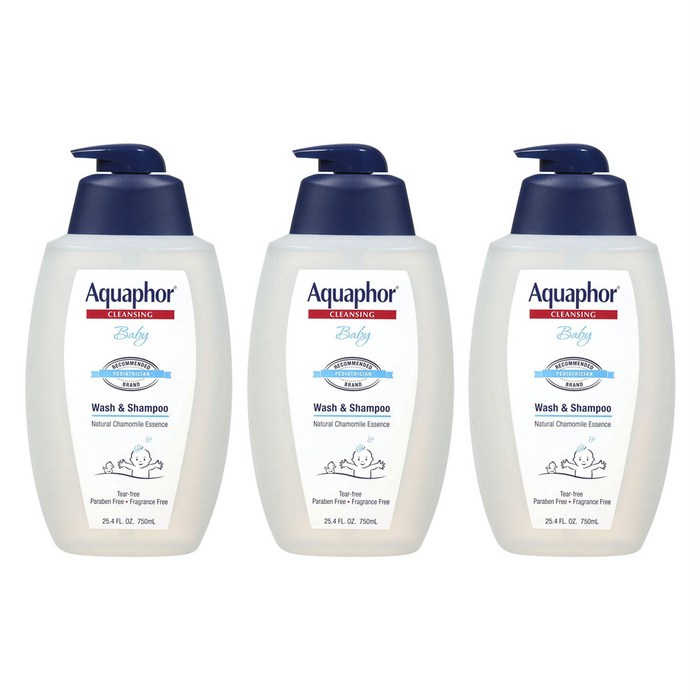 아쿠아퍼 클렌징 베이비 워시 & 샴푸 올인원클렌저, 3개입, 750ml 대표 이미지 - 올인원 클렌저 추천