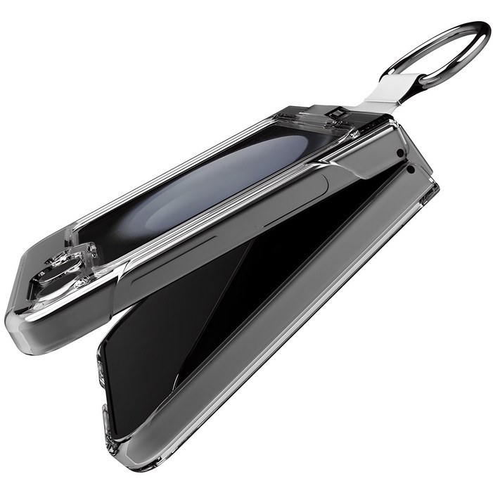 로랜텍 변색방지 크리스탈 클리어 하지드 휴대폰 케이스  키링 세트