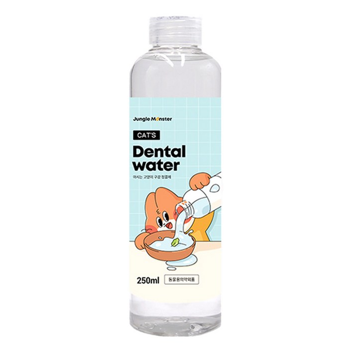 정글몬스터 캣 덴탈워터 구강청결제, 250ml, 1개 정글몬스터 캣 덴탈워터 구강청결제, 250ml, 1개