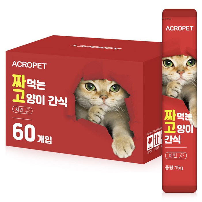 아크로펫 짜먹는 고양이 간식, 1개, 900g, 치킨 아크로펫 짜먹는 고양이 간식, 1개, 900g, 치킨