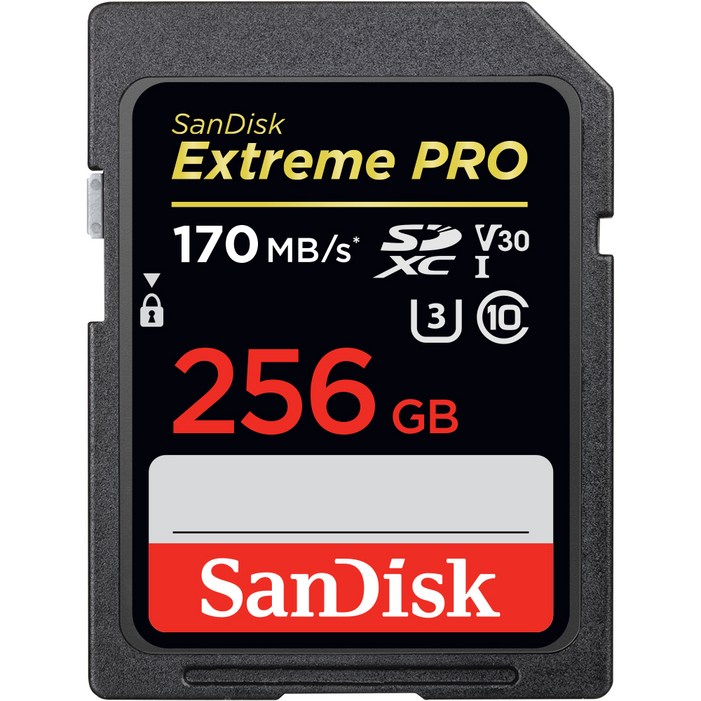 샌디스크코리아 공식인증정품 SD카드 256기가 SDXC 익스트림 프로 UHSI SDXXD 256GB, 256GB, 1개