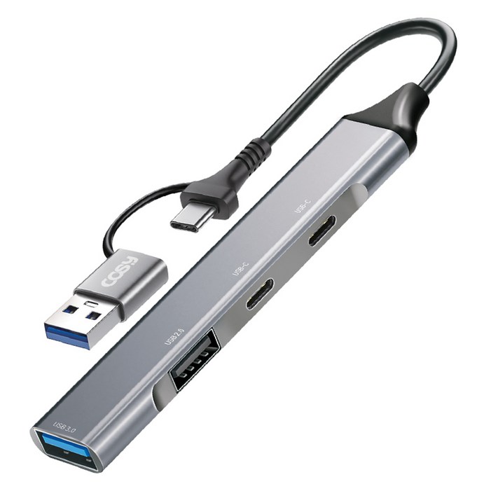 코시 4포트 듀얼 커넥터 슬림 메탈 USB 3.0 멀티허브 UH4126CAYJ2407 코시 4포트 듀얼 커넥터 슬림 메탈 USB 3.0 멀티허브 UH4126CAYJ2407