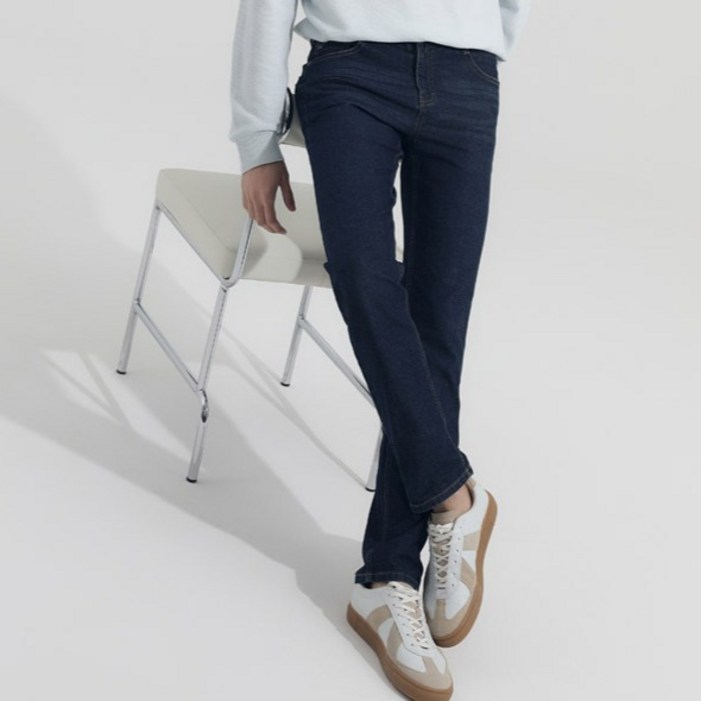 뱅뱅 남성용 라이크라 스트레이트핏 데님