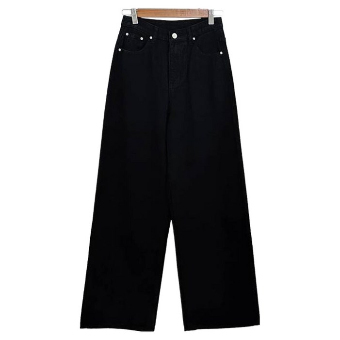위드후이린 여성용 롱숏 기장 쥬니 코튼 와이드 일자 팬츠