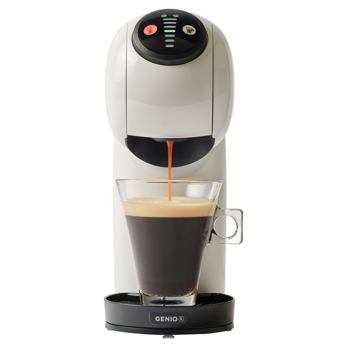 돌체구스토 지니오S 베이직 캡슐 커피머신, 9784, 화이트