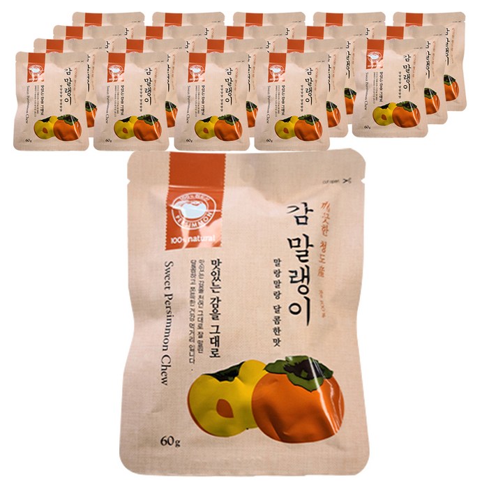 감 말랭이, 60g, 20개
