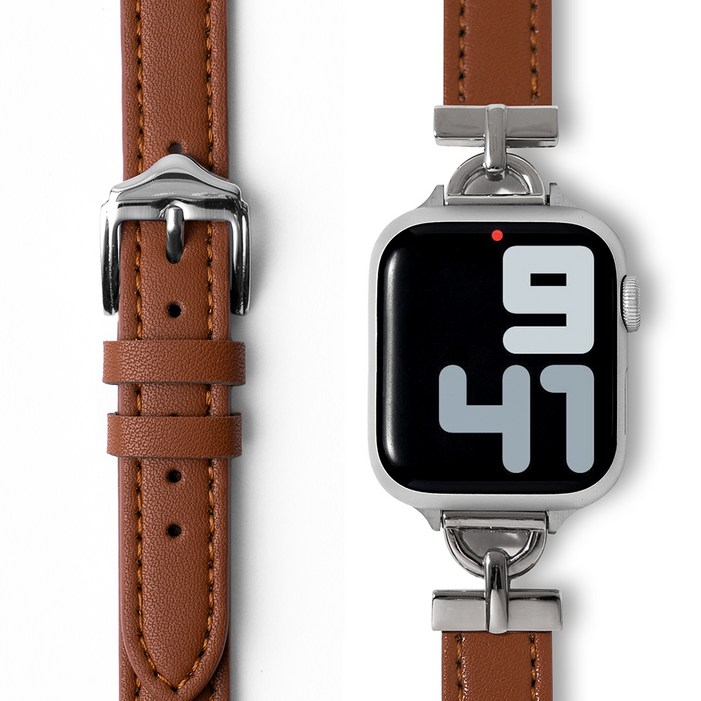 누아트 애플워치 호환 슬림레더 가죽스트랩