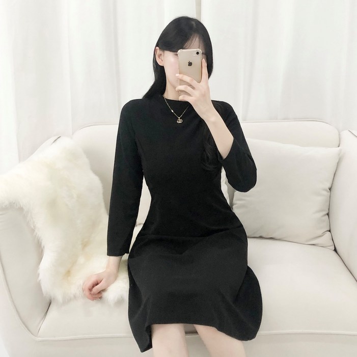 피어니스트 반폴라 A라인 셔링 롱 원피스 빅사이즈 포함