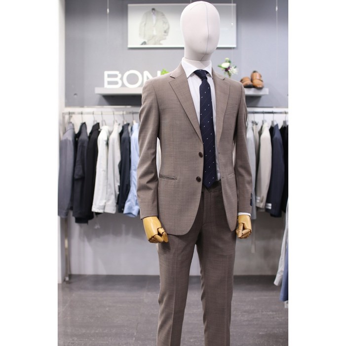 BON 정장 BN3MJ080BR 브라운 투톤 버드아이 이태리 수입 순모 정장