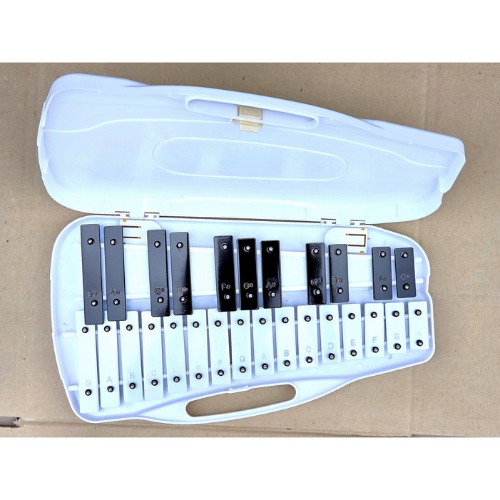 명창 실버스타 공명실로폰 27키 (백색) 피아노건반 스타일