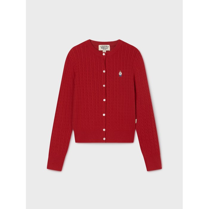 AK플라자 후아유 Steve High Gauge Cotton Cable Cardigan WHCKG2325F