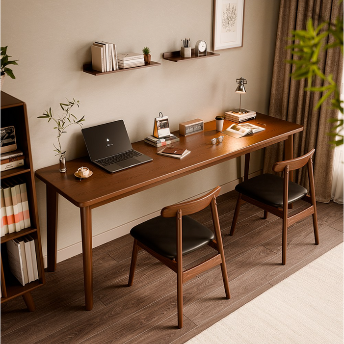 에코 소라노 엔틱 책상 다용도 테이블 플레인 원목책상