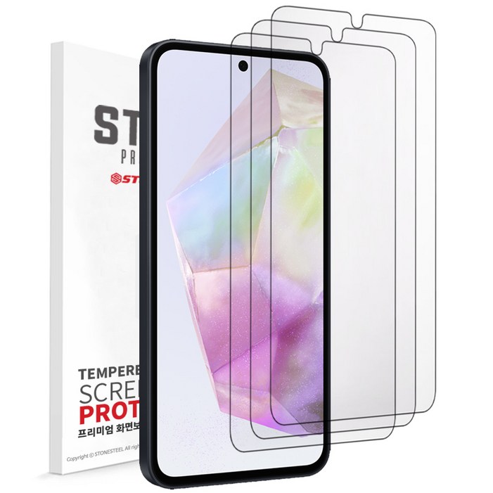 스톤스틸 111 갤럭시 A35 5G 고투명 액정 보호 강화유리 필름