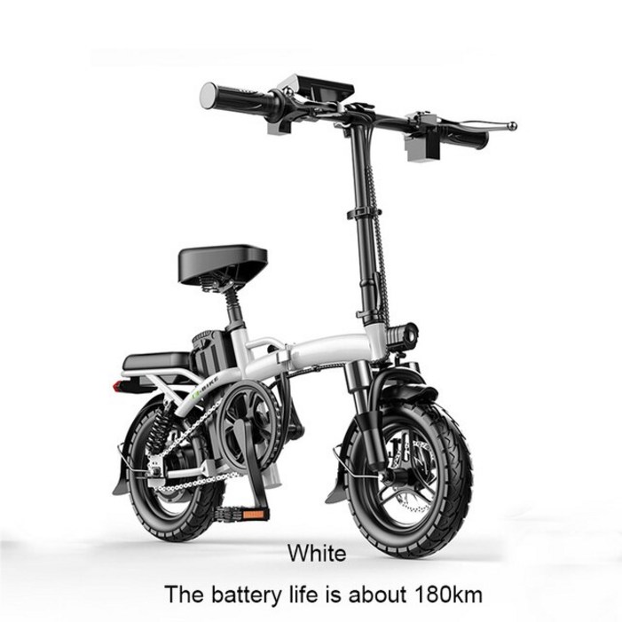 전기자전거 어른용 접이식 전기 자전거, 고탄소강 소재, 리툼 배터리 전압 48v, 일일 통근