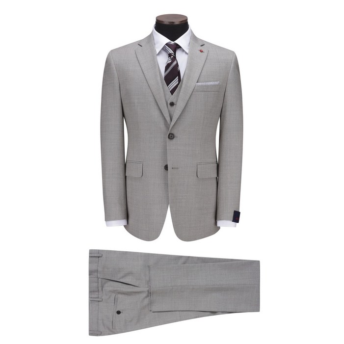 코오롱패션 코오롱 브렌우드 울 폴리 스판 봄가을 간절기 무지 연베이지 슬림핏 정장 세트무료배송