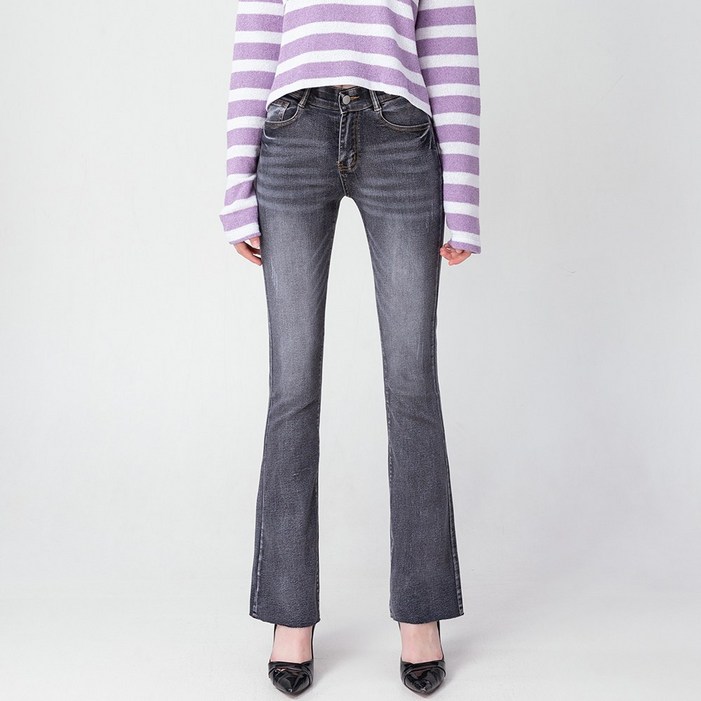 엘블로썸 여성 스판좋은 인밴드 슬림 롱 부츠컷 청바지 (3단기장 키별)