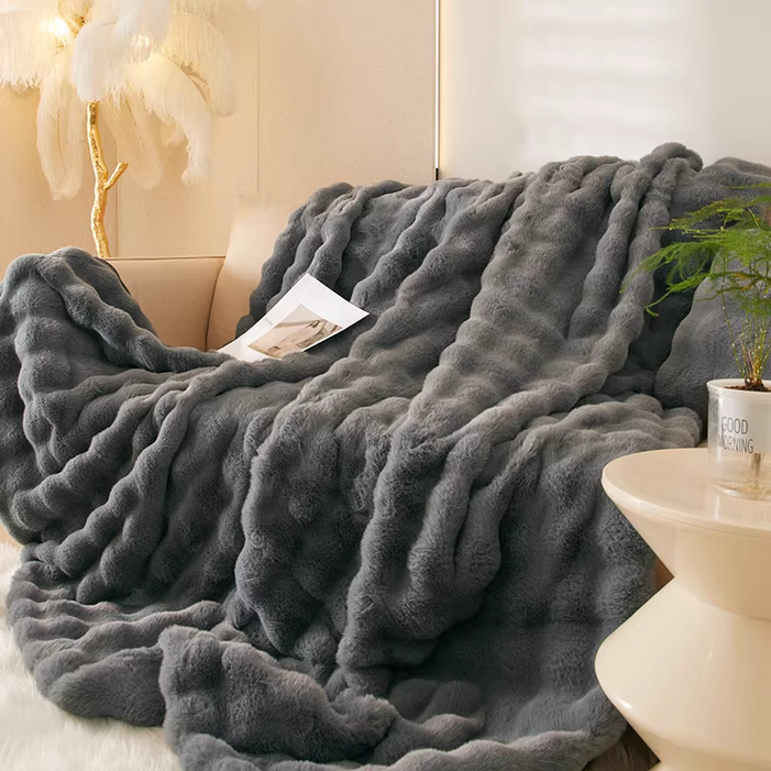 Voltmate 버블 앙고라 전기요 인조토끼털 극세사 전기담요 워셔블 전기매트