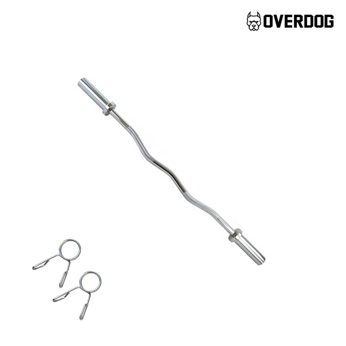 오버독 1200 중량봉 ez바 중급형, 1개, 크롬, 6.4kg