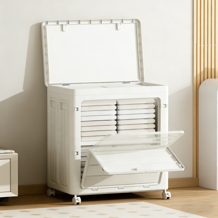 프란다스 폴딩 리빙박스 이불옷정리 장난감 수납함