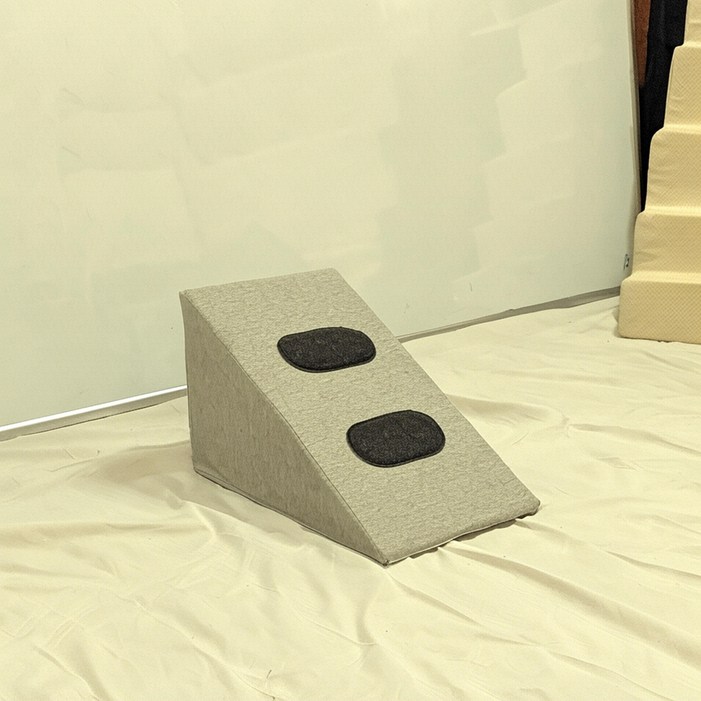 1040펫 강아지 계단 슬라이드 라이트 그레이 투텝 소