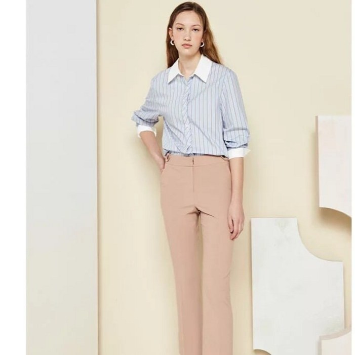 더아이잗 사이드 버튼 장식 슬릿 팬츠 IM4M0SL88_DG