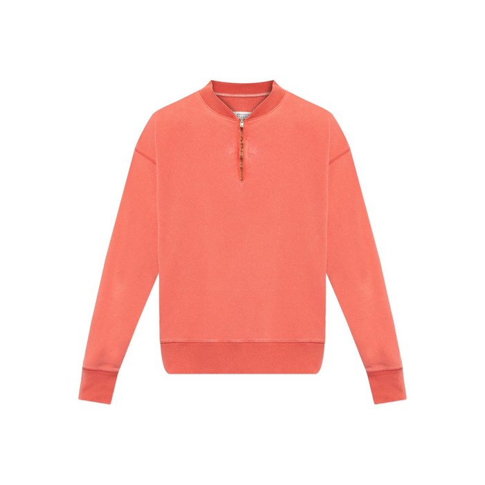 메종 마르지엘라 하프 지퍼 코튼 스웨트셔츠