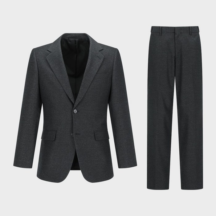 기모 마이크로 조직 스트레치 수트 차콜그레이 IMFCSU505F