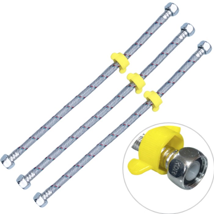 실속킹 국내산 스텐리스 손잡이 세면대 고압호스