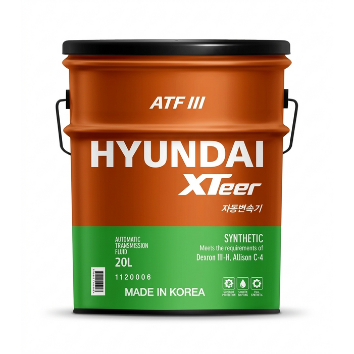 현대 엑스티어 XTeer ATF3 20L 자동미션오일 자동변속기, 1개 현대 엑스티어 XTeer ATF3 20L 자동미션오일 자동변속기, 1개