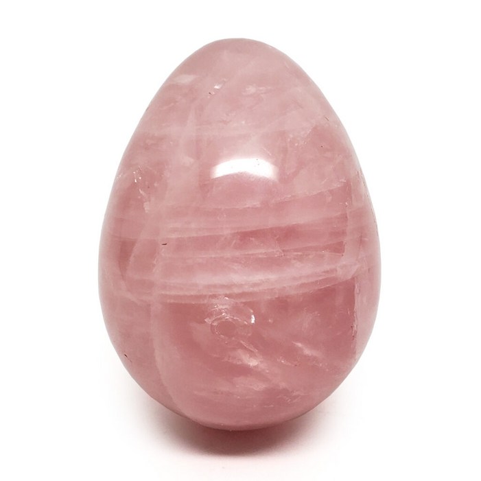 천연 장미수정 로즈쿼츠 에그 파워스톤 사랑의 석영 원석 3x4.5cm 5460g
