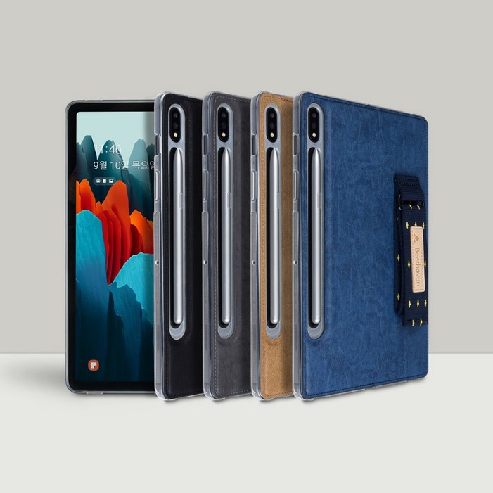 베토벤 갤럭시 탭S9 S10 플러스, 울트라, FE 핸드그립 케이스, 04오션블루