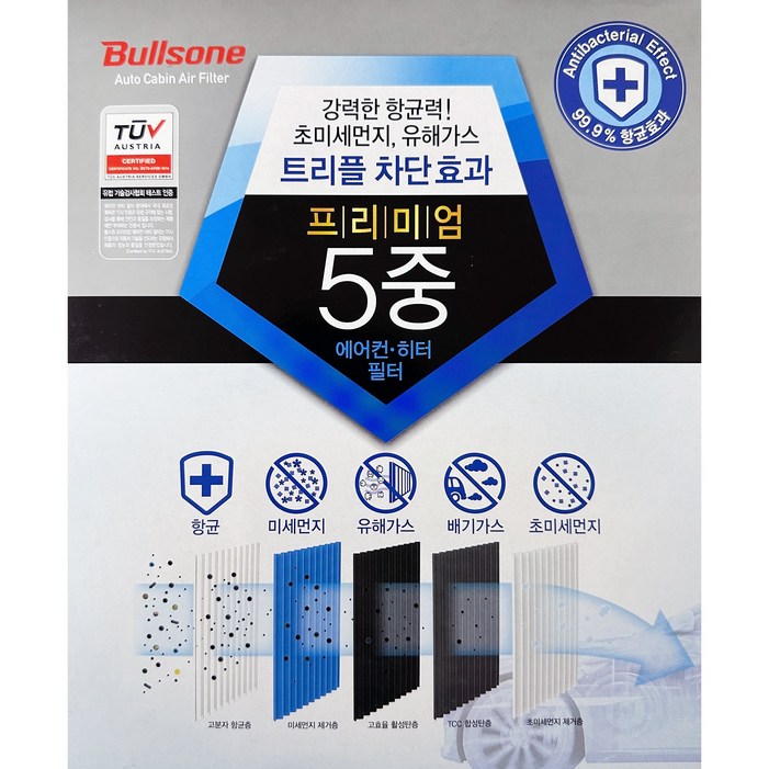 불스원 프리미엄 5중 에어컨 필터