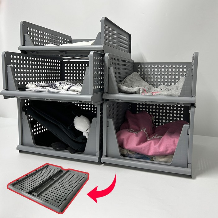 하이어데코 옷정리 선반 정리 트레이