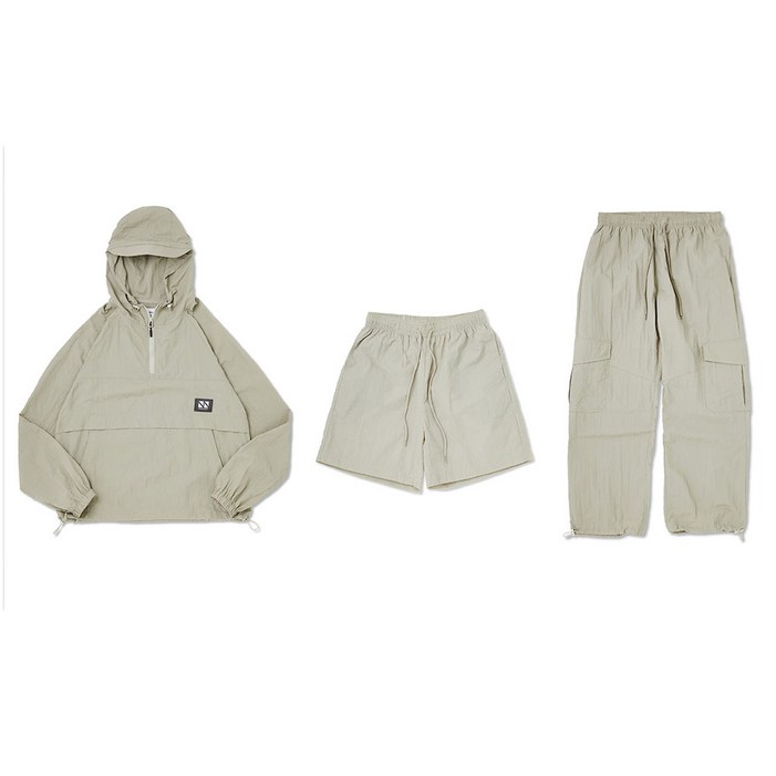 피핀 남녀공용 후드 아노락 3피스 풀 셋업 CSOs0031