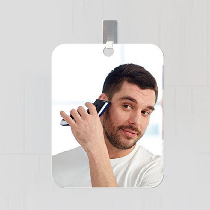 편한생활연구소 김서림방지 무타공 면도 거울