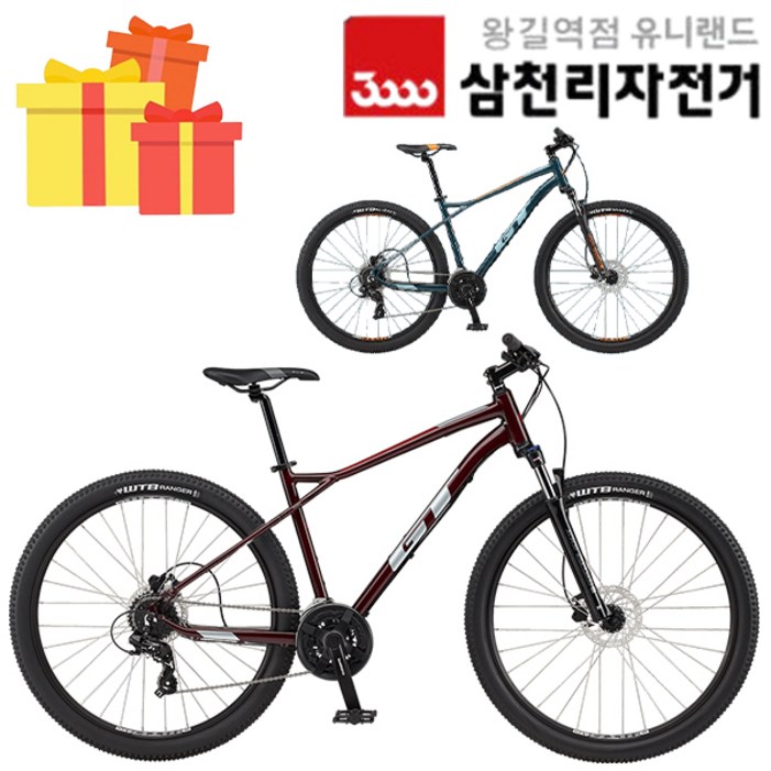 첼로 2023 완조립 어그레서 익스퍼트 27.5인치 알루미늄 산악 MTB 자전거, 버건디, 1개