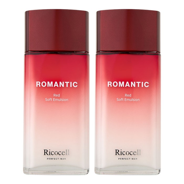 리코셀 퍼펙트맨 로맨틱 레드 소프트 에멀젼 150ml 미백 주름개선 기능성 대용량, 2개, 150ml