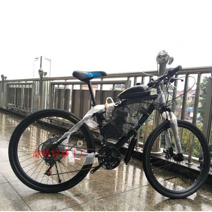 휘발유 가솔린 산악자전거 모터 2행정 21단 26인치