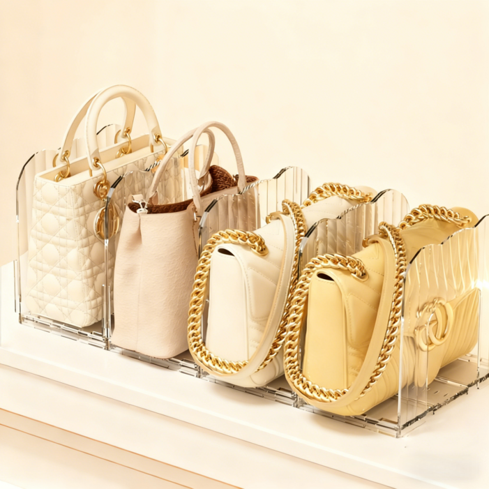 융풍 수납 정리함 아크릴케이스 수납함 투명 수납정리함 가방보관함  수납함가방 가방 수납장 가방걸이
