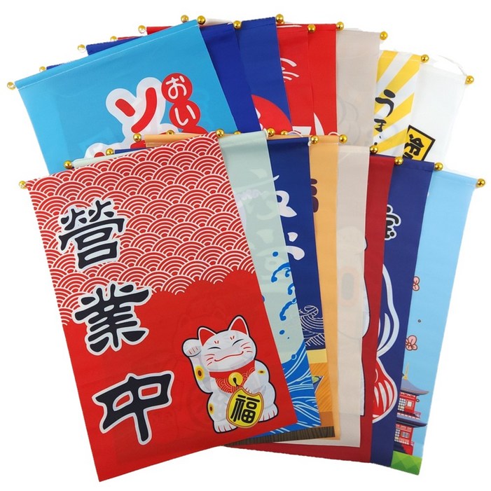 일본풍 깃발 매장 현수막 장식 데코 배너 횟집 축제 캔버스 이자카야 소품