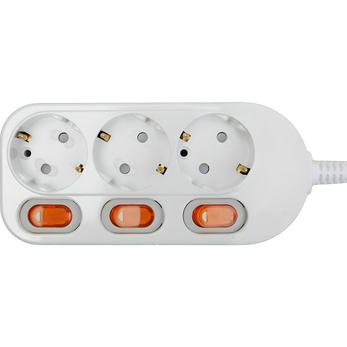 번개표 절전형 개별 스위치 멀티탭 3구 WIMC21633