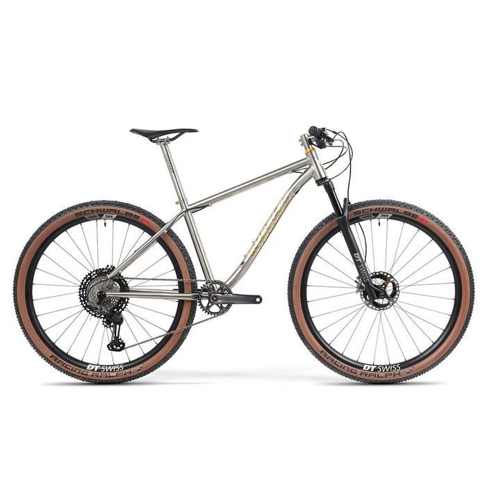 휠러 TITAN LTD 27.5 시마노 XTR DT스위스 티타늄 MTB 자전거 미조립, 1개, 180cm, 무광골드 L 휠러 TITAN LTD 27.5 시마노 XTR DT스위스 티타늄 MTB 자전거 미조립, 1개, 180cm, 무광골드 L