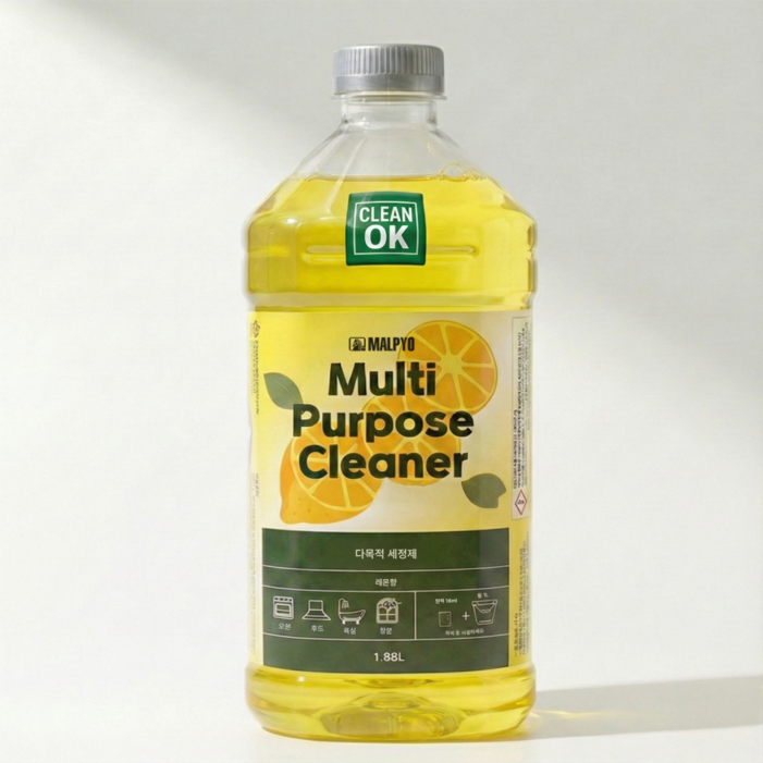 말표 다목적 세정제레몬향, 1.9L, 2개